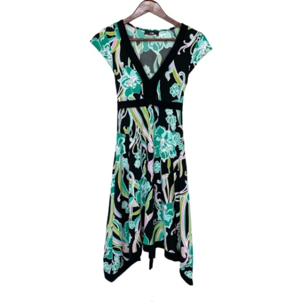 Leaving My Closet In December Vintage I.N. San Francisco Floral V-Neck Dress